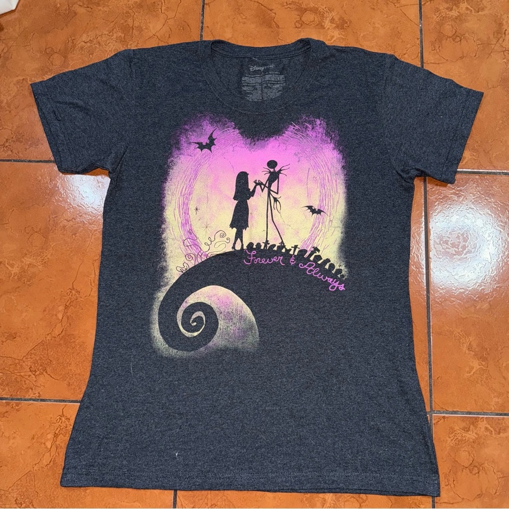 Nightmare Before Christmas Jack & Sally Tee | Grunge Disney T-Shirt L